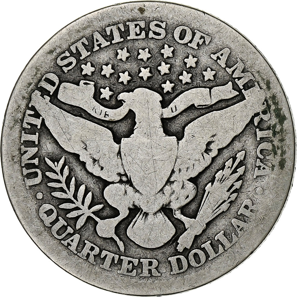 United States, Quarter, Barber Quarter, 1909, Philadelphia, Silver, F15, KM:114