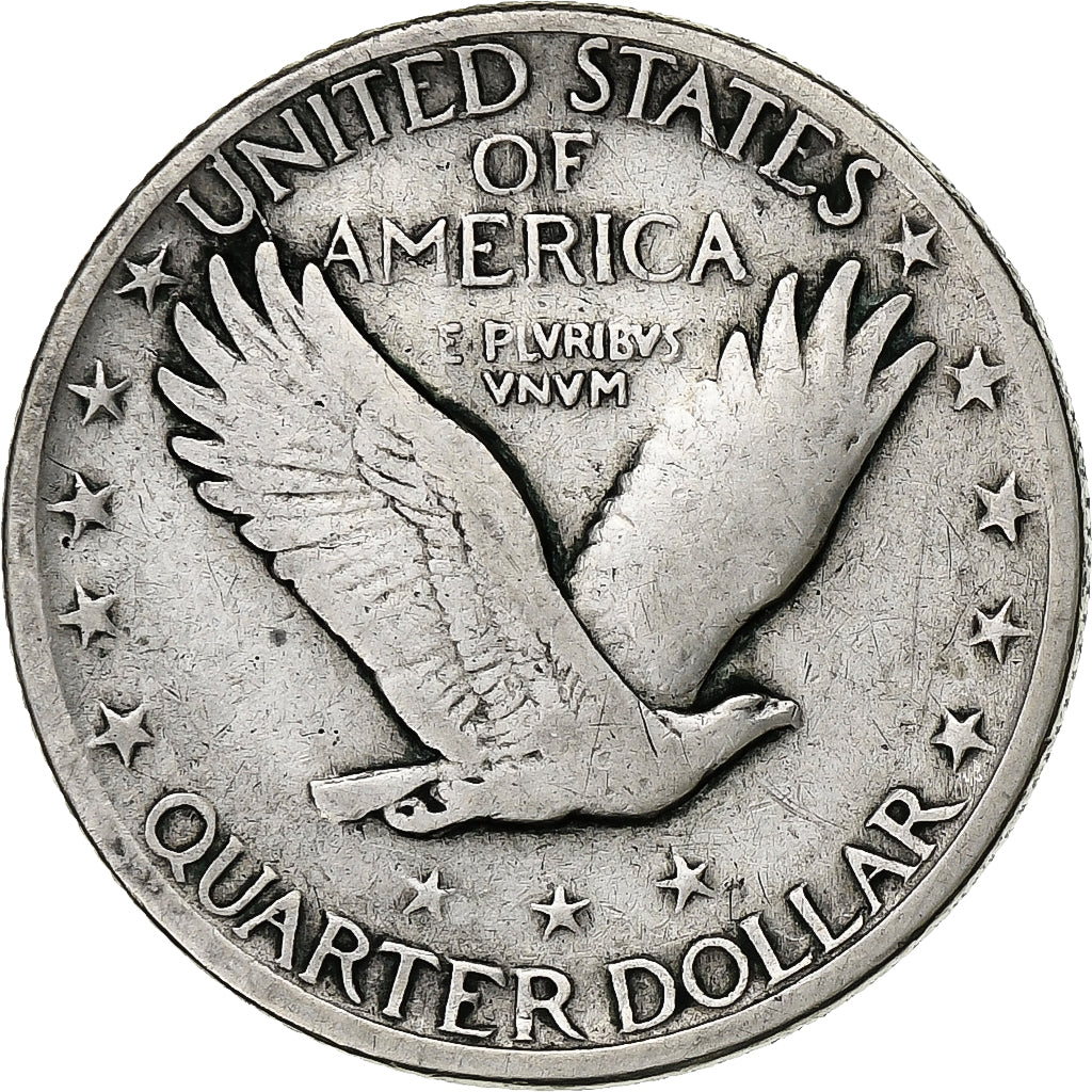 United States, Standing Liberty Quarter, 1920, San Francisco, Silver, VF(30-35)
