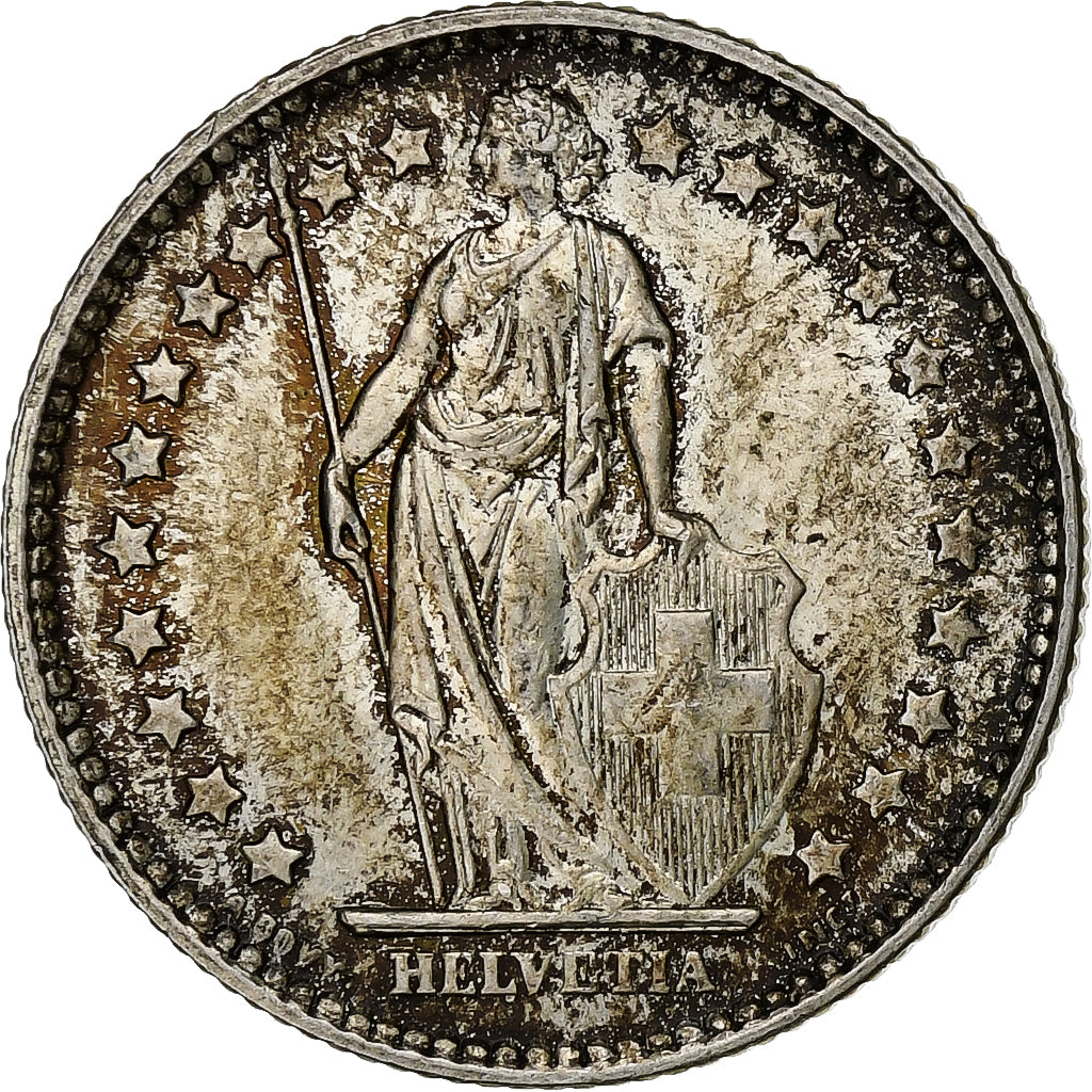 Schweiz, Franc, 1959, Bern, Silber, SS+, KM:24