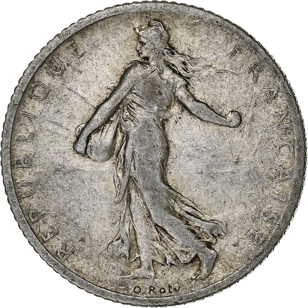 France, Franc, Semeuse, 1906, Paris, Silver, VF(30-35), Gadoury:467, KM:844.1