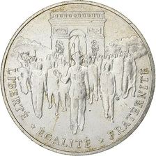 France, 100 Francs, Libération de Paris, 1994, Silver, AU(50-53), Gadoury:924