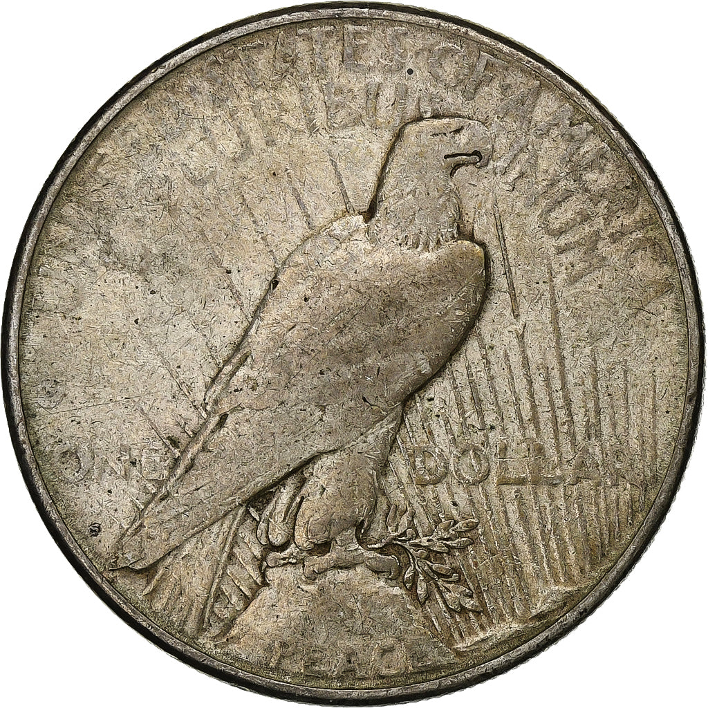 Estados Unidos, Dollar, Peace, 1923, San Francisco, Plata, BC+, KM:150