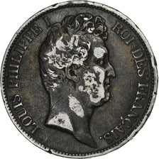 Coin, France, Louis-Philippe, 5 Francs, 1831, Paris, VF(30-35), Silver