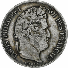 Coin, France, Louis-Philippe, 5 Francs, 1832, Marseille, VF(30-35), Silver