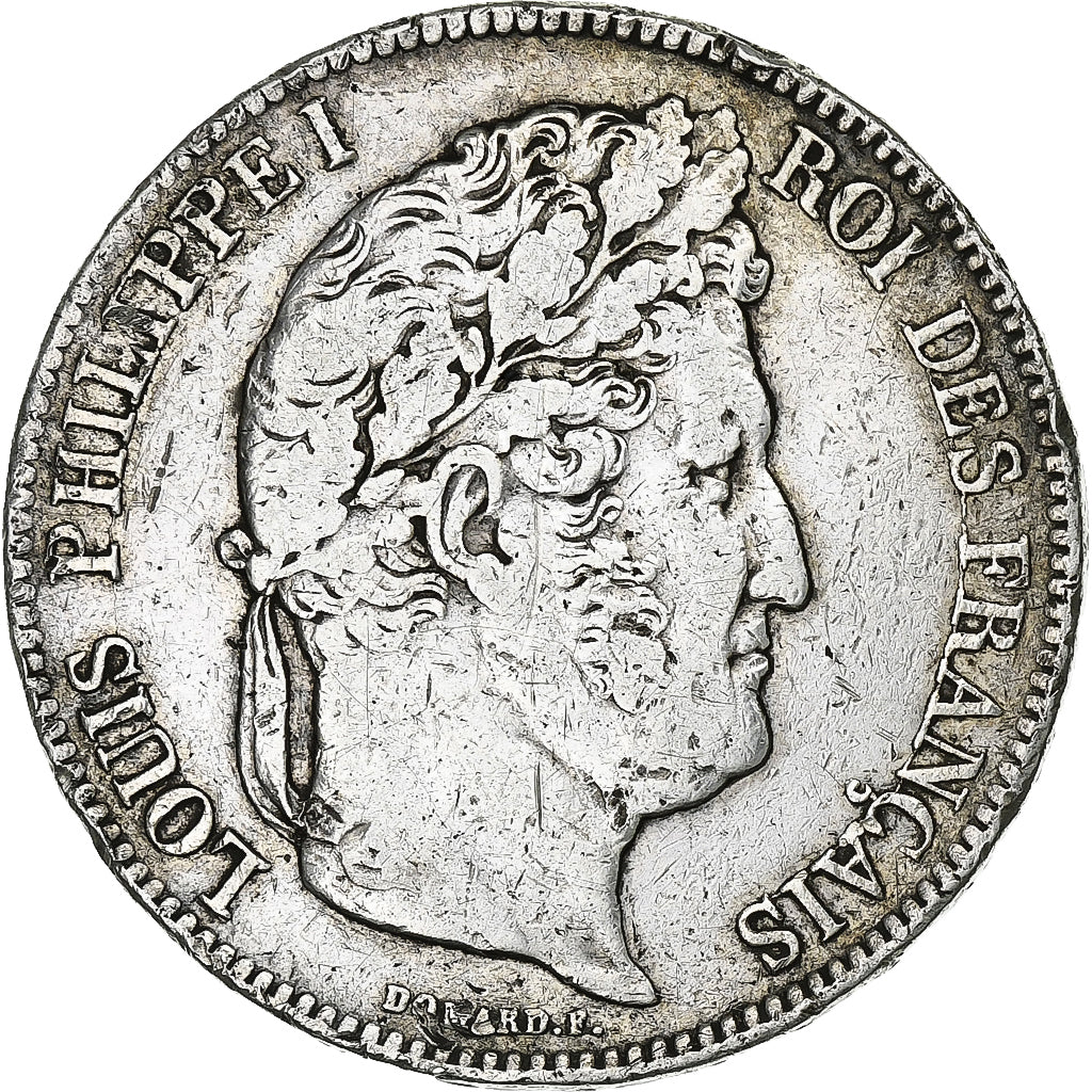 Moneta, Francja, Louis-Philippe, 5 Francs, 1834, Nantes, VF(30-35), Srebro