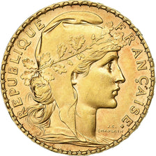 Münze, Frankreich, Marianne, 20 Francs, 1900, Paris, SS+, Gold, KM:847