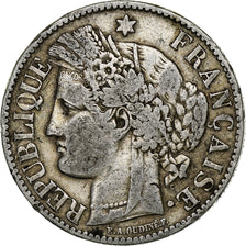Frankreich, 2 Francs, Cérès, 1887, Paris, Silber, S+, Gadoury:530a, KM:817.1