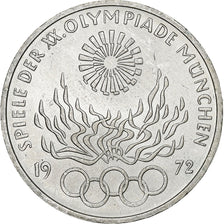 Coin, GERMANY - FEDERAL REPUBLIC, 10 Mark, 1972, Stuttgart, AU(55-58), Silver