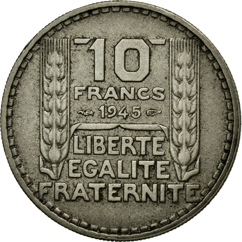 Coin, France, Turin, 10 Francs, 1945, EF(40-45), Copper-nickel, Gadoury:810a