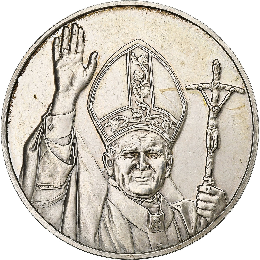 Francja, medal, Commémoration de la visite en France du pape Jean-Paul II
