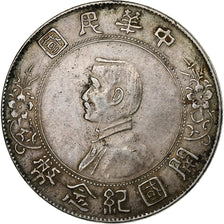 République de Chine, Dollar, Yuan, 1927, Argent, TTB+, KM:318a.1