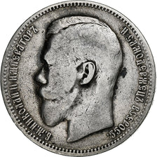 Russia, Nicholas II, Rouble, 1896, St. Petersburg, Silver, VF(30-35), KM:59.3