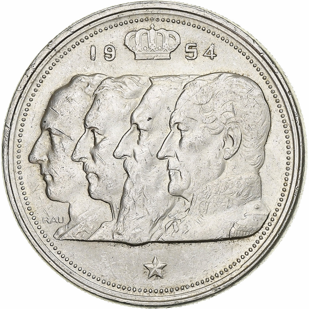 Coin, Belgium, 100 Francs, 100 Frank, 1954, VF(30-35), Silver, KM:138.1