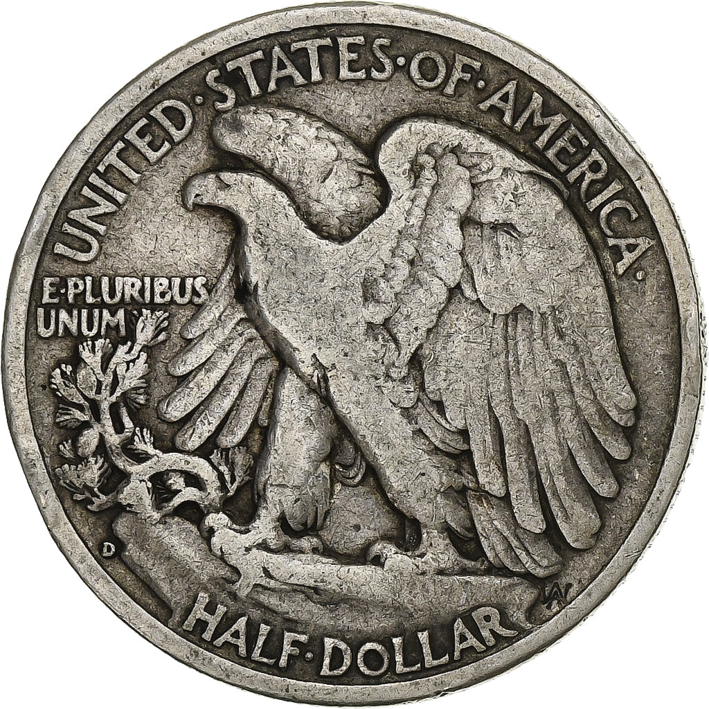 Coin, United States, Walking Liberty Half Dollar, 1942, Denver, VF(30-35)