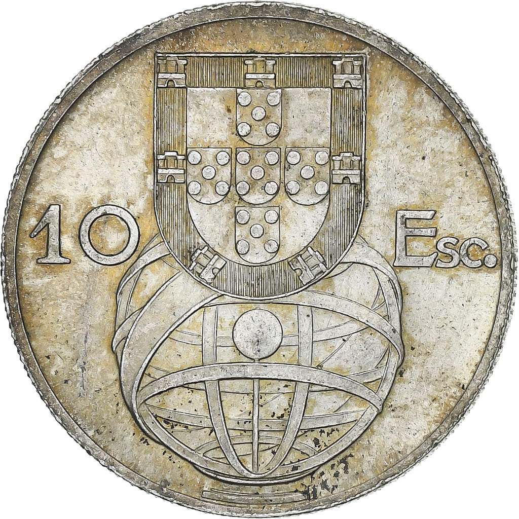 Monnaie, Portugal, 10 Escudos, 1955, TTB+, Argent, KM:586