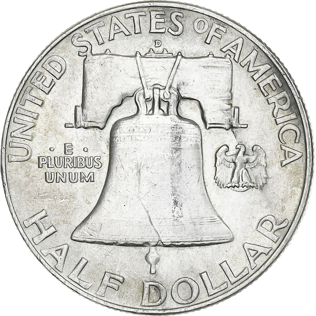 United States, Franklin Half Dollar, 1957, Denver, EF, KM:199