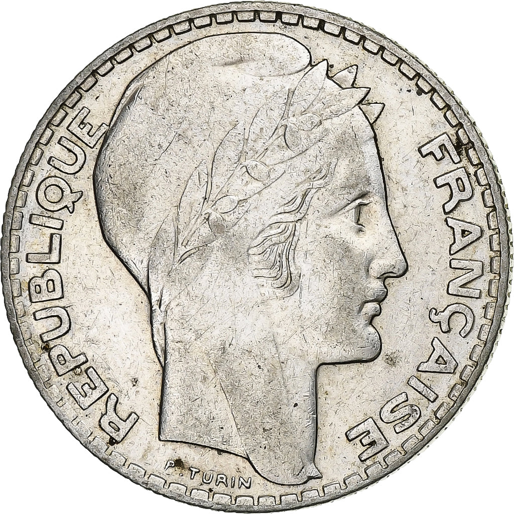 Moneta, Francja, 10 Francs, 1938, Paris, MS(60-62), Srebro, KM:878, Gadoury:801
