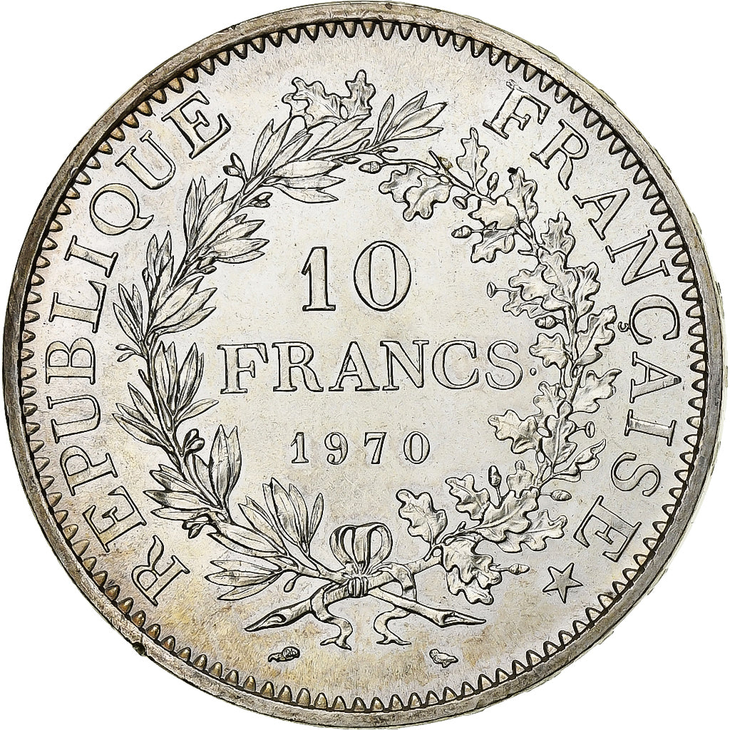 Coin, France, Hercule, 10 Francs, 1970, Paris, MS(60-62), Silver, KM:932