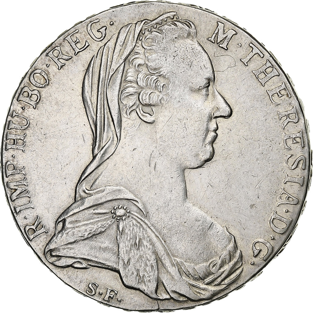 Austria, Maria Theresa, Thaler, 1780, Vienna, Restrike, Silver, AU(50-53)