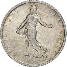 Coin, France, Semeuse, Franc, 1911, Paris, EF(40-45), Silver, KM:844.1