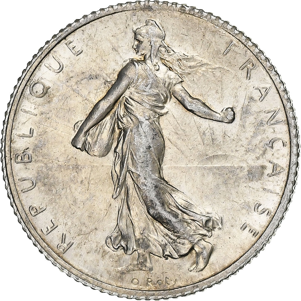 France, Franc, Semeuse, 1919, Paris, Argent, TTB, Gadoury:467, KM:844.1