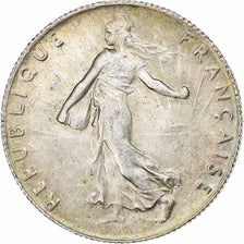 Monnaie, France, Semeuse, 50 Centimes, 1909, Paris, TTB+, Argent, Gadoury:420