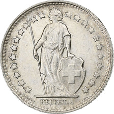 Switzerland, 1/2 Franc, 1953, Bern, AU(55-58), Silver, KM:23