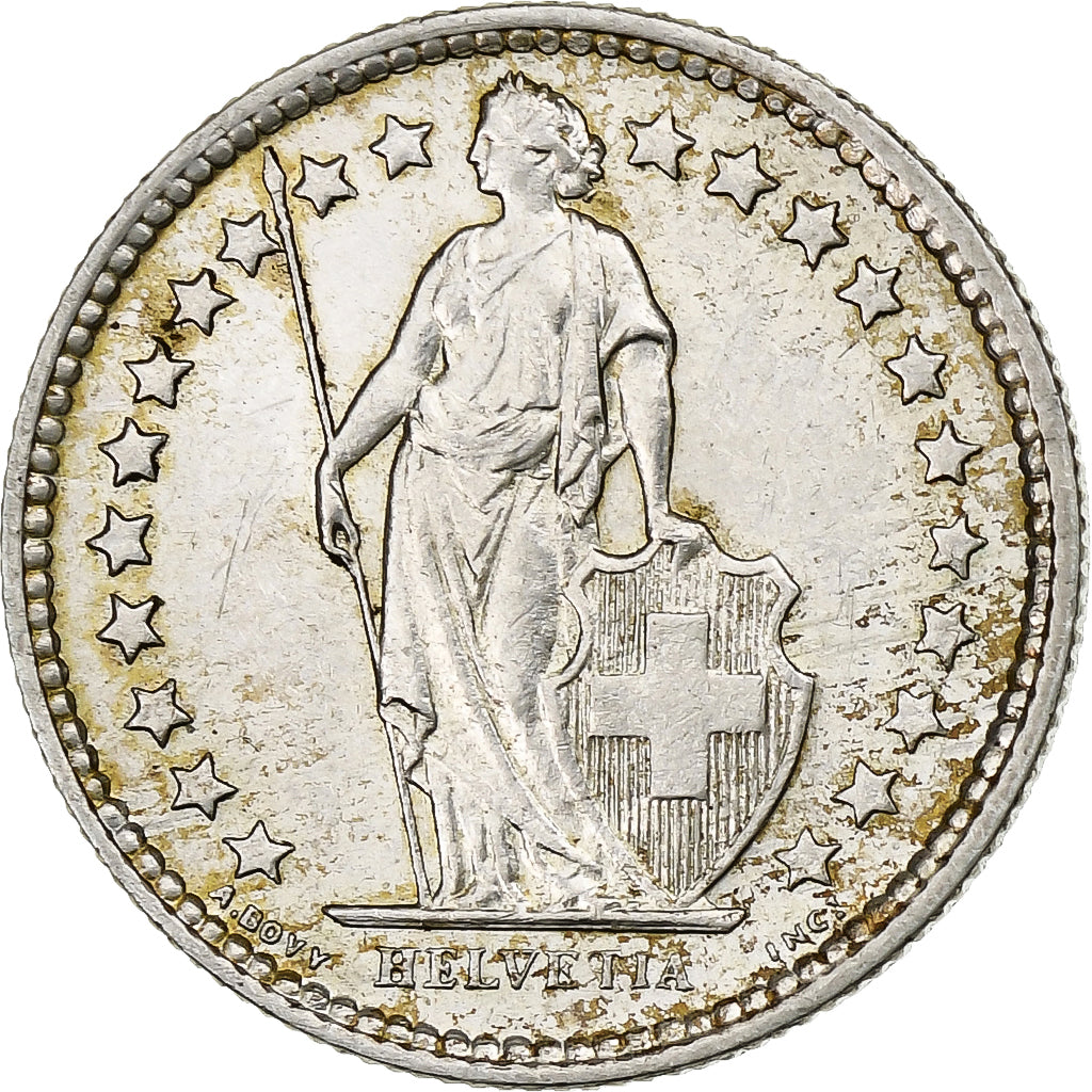Suiza, 1/2 Franc, 1960, Bern, EBC, Plata, KM:23