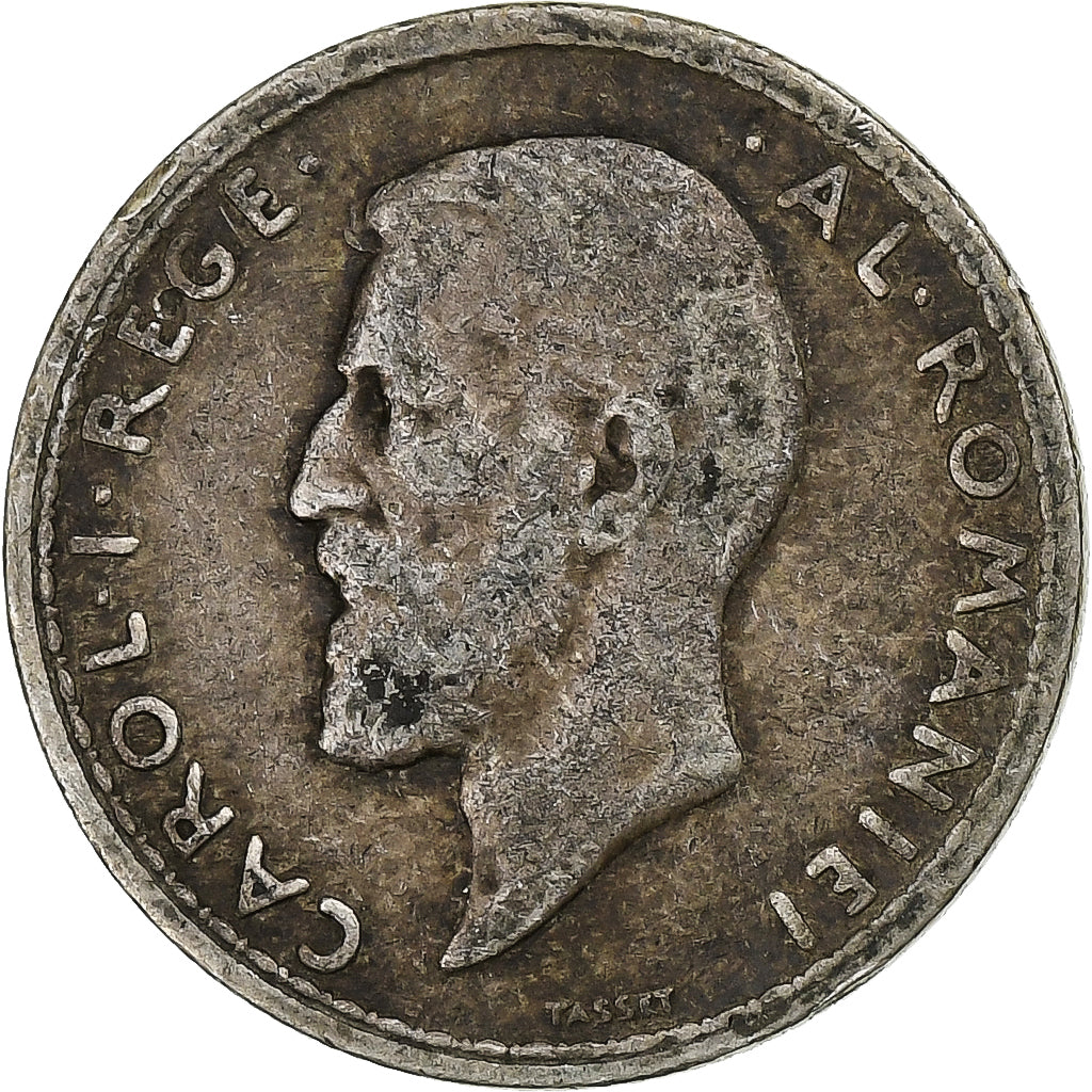 Coin, Romania, Carol I, 50 Bani, 1914, VF(30-35), Silver, KM:41
