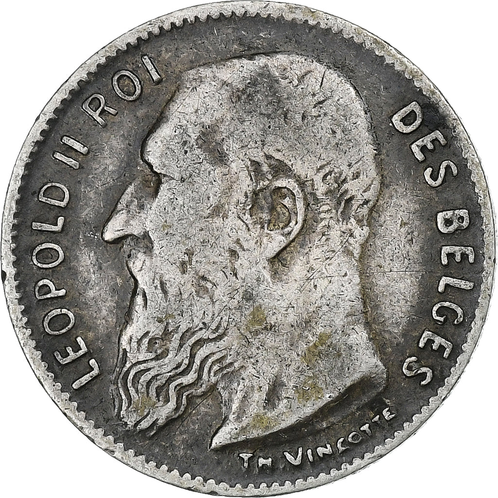 Belgium, Leopold II, 50 Centimes, 1909, Silver, VF(30-35), KM:61.1