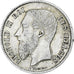 Bélgica, 50 Centimes, 1899, Plata, MBC