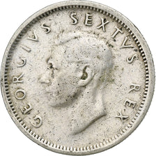 Afrique du Sud, George VI, 6 Pence, 1950, Argent, TB+, KM:36.1