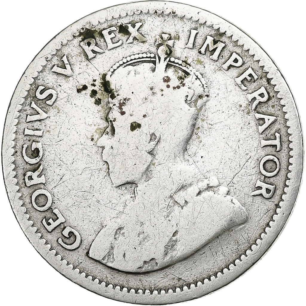 Sudafrica, George V, 6 Pence, 1927, Argento, MB, KM:16.2