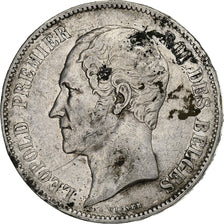 Belgium, Leopold I, 5 Francs, 5 Frank, 1852, Silver, AU(50-53), KM:17