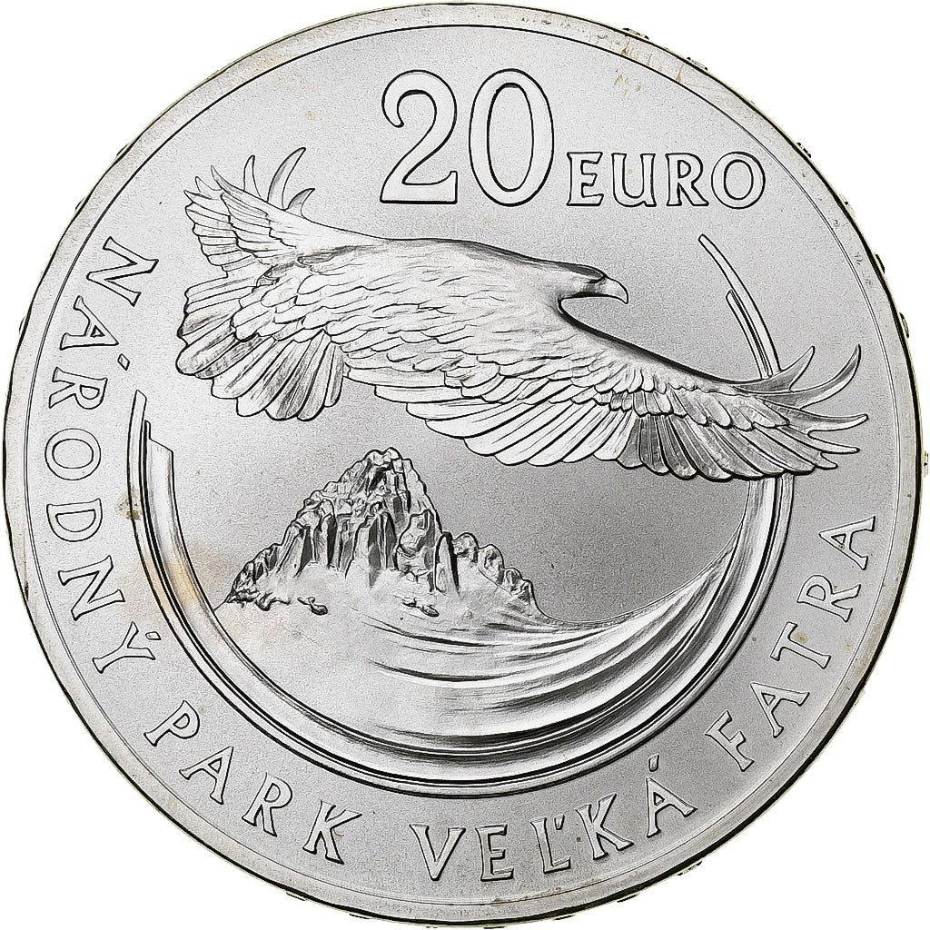 Slovaquie, 20 Euro, National Park - Vel'k, 2009, Kremnica, FDC, Argent, KM:109