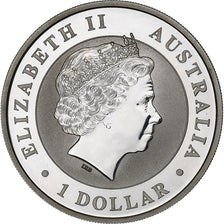 Australien, Elizabeth II, 1 Dollar, 1 Oz, Gilded Kangaroo, 2018, Silber, STGL