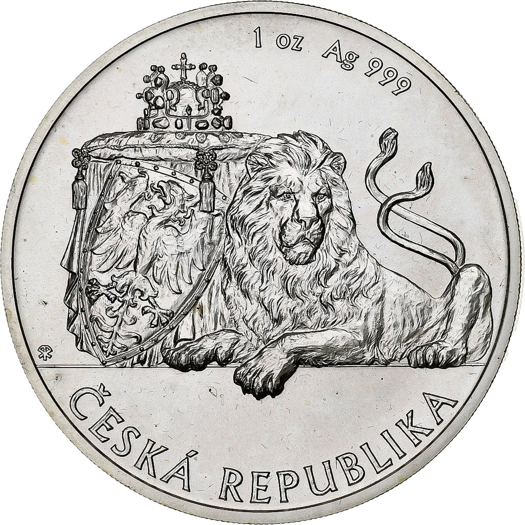Niue, Elizabeth II, 2 Dollars, Czech Lion, 2018, 1 Oz, Argento, FDC