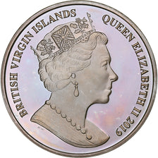 ISOLE VERGINI BRITANNICHE, 10 Dollars, 1 Silver Oz, Pegasus-D-Day, 2019, Pobjoy