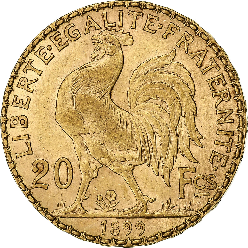 France, Marianne, 20 Francs, 1899, Paris, TTB, Or, KM:847