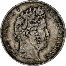 Monnaie, France, Louis-Philippe, 5 Francs, 1848, Strasbourg, TB+, Argent
