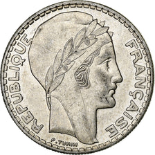 Frankrijk, 20 Francs, Turin, 1937, Paris, Zilver, ZF+, Gadoury:852, KM:879