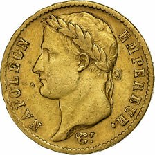 Premier Empire, 20 Francs Or au revers Empire 1811 Paris, KM 695.1