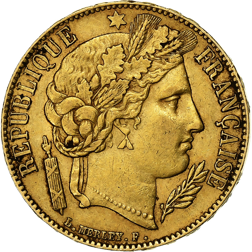 IIème République, 20 Francs Or Cérès 1851 Paris, KM 762