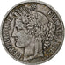 França, 5 Francs, Cérès, 1851, Paris, Prata, VF(20-25), Gadoury:719, KM:761.1
