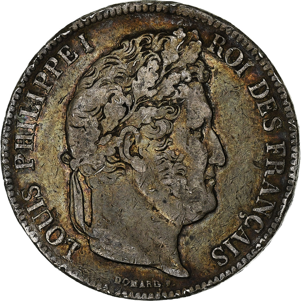 Coin, France, Louis-Philippe, 5 Francs, 1839, Bordeaux, VF(30-35), Silver
