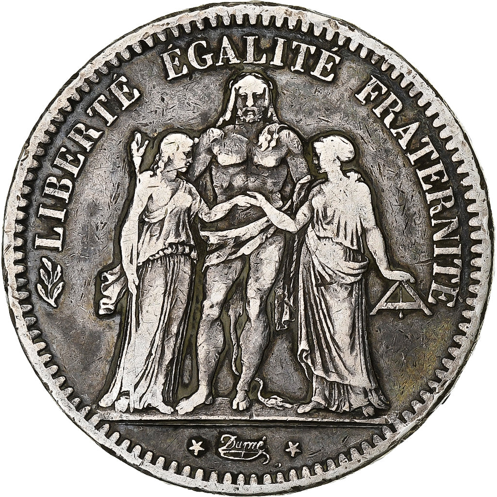 Coin, France, Hercule, 5 Francs, 1849, Paris, VF(30-35), Silver, KM:756.1