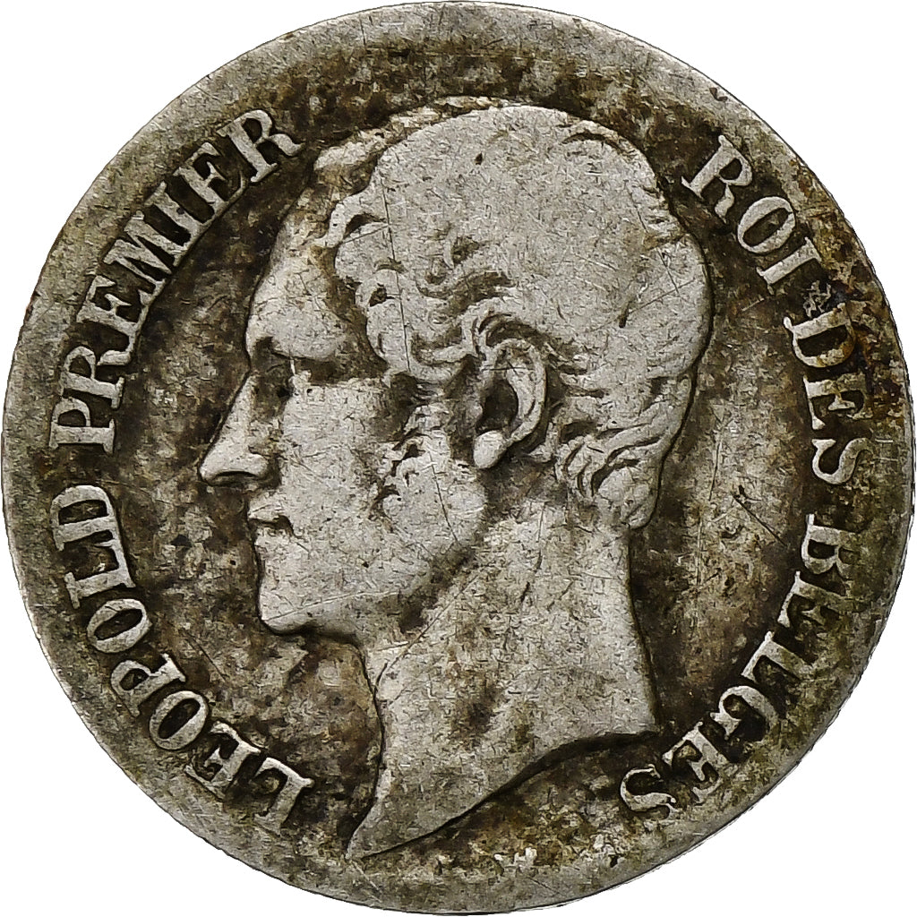 Moneta, Belgia, Leopold I, 20 Centimes, 1853, VF(30-35), Srebro, KM:19