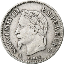 France,Napoleon III,20 Centimes,1867,Paris,VF(30-35),Silver,KM 808.1,Gadoury 309