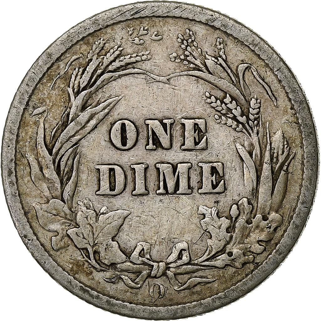Coin, United States, Barber Dime, Dime, 1908, U.S. Mint, New Orleans, VF(20-25)