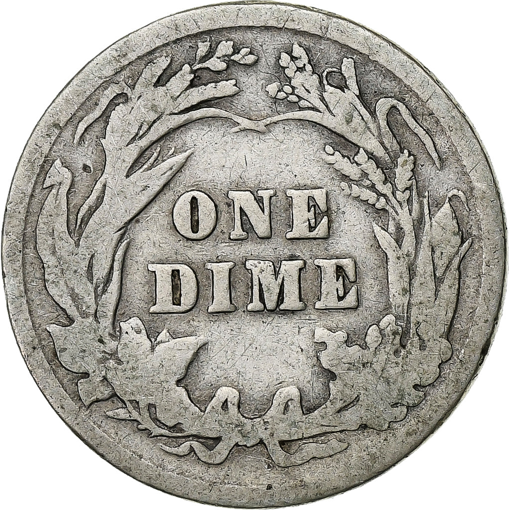 Stati Uniti, Barber Dime, Dime, 1901, Philadelphia, B+, Argento, KM:113